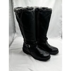 Womans Totes Paulee Riding Boots Sz 9 All Weather Footwear Black Full Zip Lined